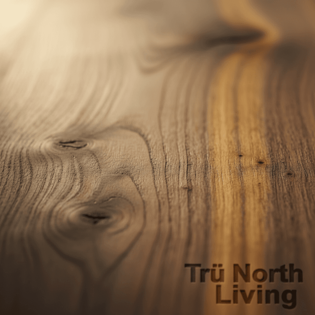 Weathered wood texture with warm natural light